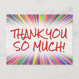 Feliz y divertido "¡MUCHAS GRACIAS!" Postal