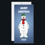 Feliz y feliz hombre de nieve<br><div class="desc">El alegre muñeco de nieve con un gorra verde y una bufanda roja está listo para los Navidades.</div>
