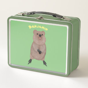 Feliz y lindo diseño de personalizados de quokka