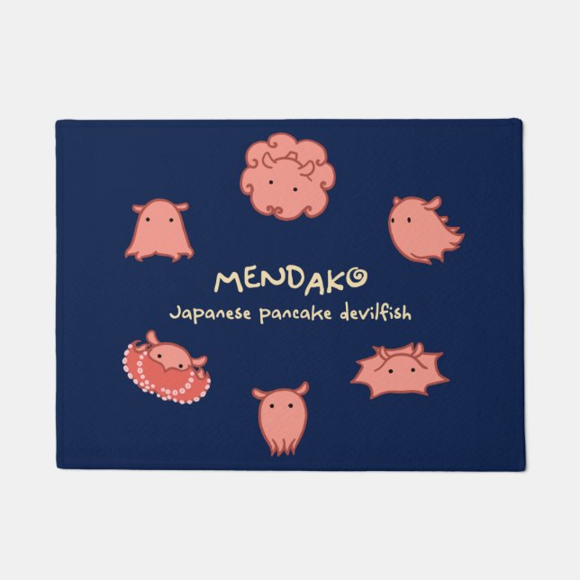 Felpudo 【メンダコ(カラー濃色地用】Japanese pancake devilfish(for dark) (Anverso)