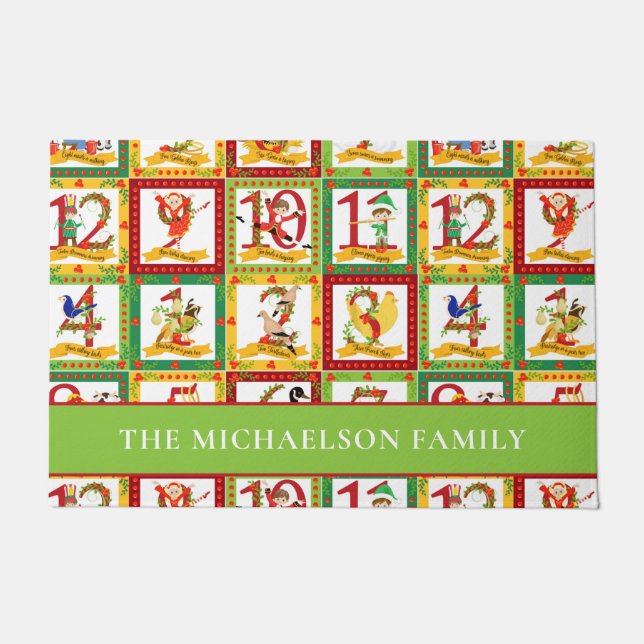 Felpudo 12 días de Navidades (Anverso)