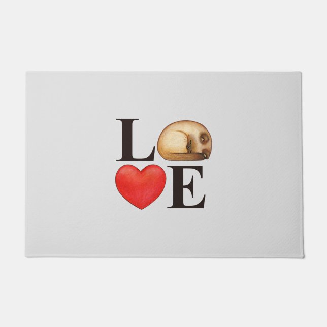 Felpudo 14 de febrero Feliz Día de San Valentín (Anverso)