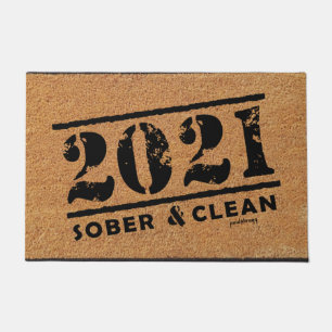 Felpudo 2021 Drogas limpias y sin alcohol y sin adicción