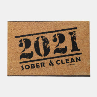 Felpudo 2021 Drogas limpias y sin alcohol y sin adicción