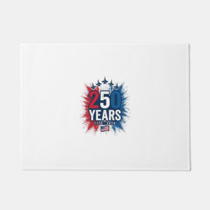 Felpudo 250 Años Aniversario Jets Patrióticos Diseño Vecto