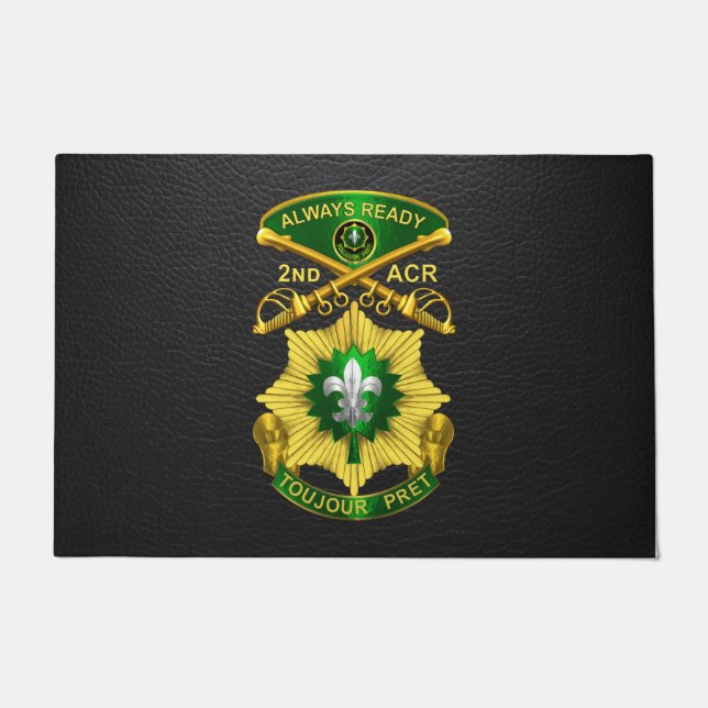 Felpudo 2.º Regimiento de Caballería Armada (Anverso)