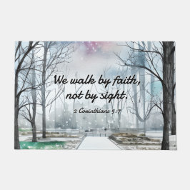 Felpudo 2 Corintios 5:7 Caminar por la fe no por la vista