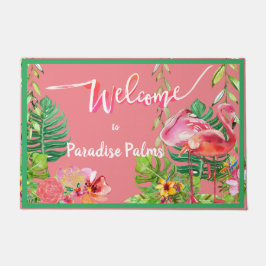 Felpudo 2 Flamingo Paradise Beach House Doormat