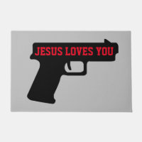 2A - JESÚS TE AMA Puerta Mat