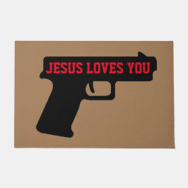 Felpudo 2A - JESÚS TE AMA Puerta Mat