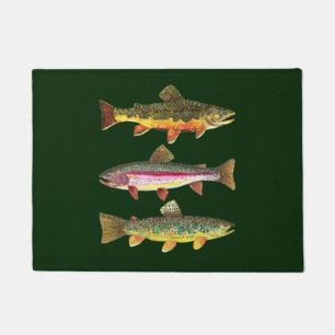 Felpudo 3 trucha para pescadores y pescadores de pesca con