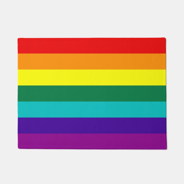 Felpudo 7 Stripes Rainbow Pride Flag (Anverso)