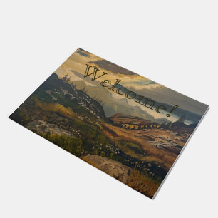 Felpudo A las montañas, original de Gary Poling