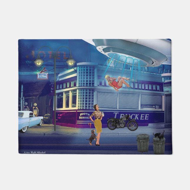 Felpudo A New Flight Attendant (Anverso)