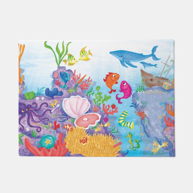 Felpudo Abajo En El Océano (Anverso)