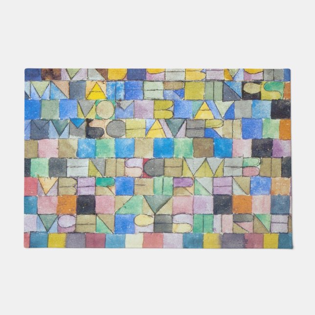 Felpudo ABC (Alfabeto), Paul Klee (Anverso)
