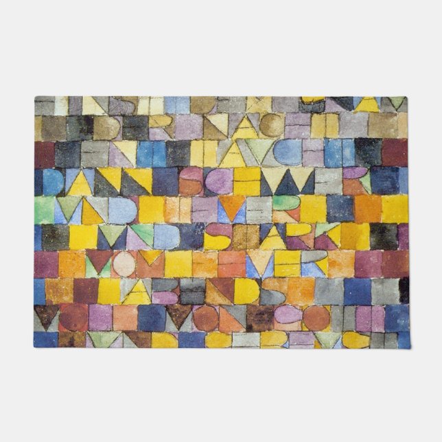 Felpudo ABC (Alfabeto), Paul Klee (Anverso)