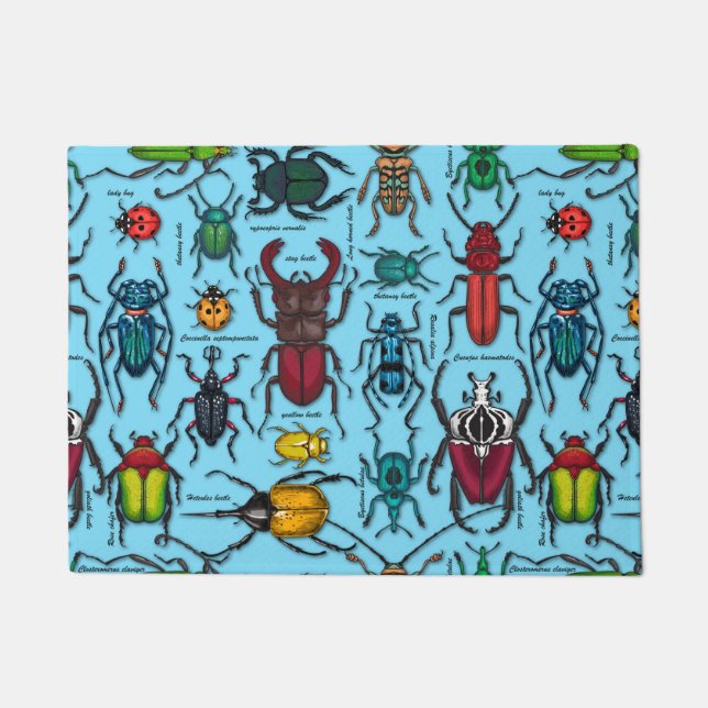 Felpudo Abejas azules (Anverso)