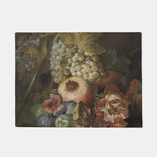 Felpudo Abraham Brueghel - Todavía la vida con fruta (Anverso)