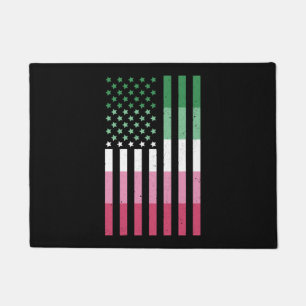 Felpudo Abrosexual Bandera de Estados Unidos LGBT regalo A