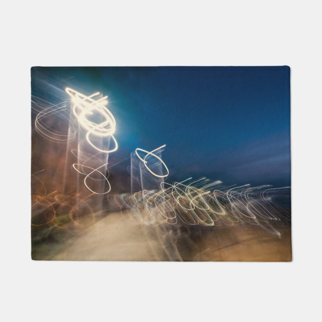 Felpudo Abstract Intentional Camera Movement Night Light T (Anverso)
