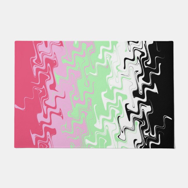 Felpudo Abstract Recipromantic Pride Flag    (Anverso)