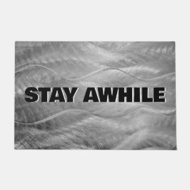 Felpudo Abstracto Metalizado cepillado