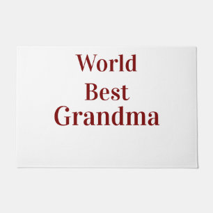 Felpudo Abuela abuela abuelos mejor del mundo rosa n