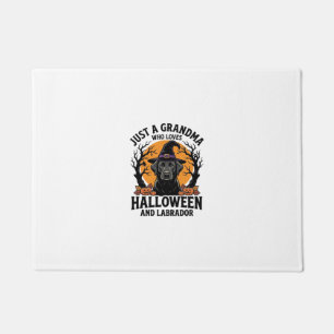 Felpudo Abuela Halloween Labrador Divertido Vintage_1