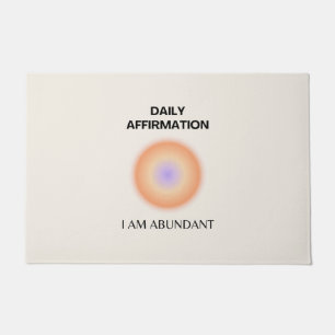 Felpudo Abundante Afirmación Diaria Positiva Espiritual