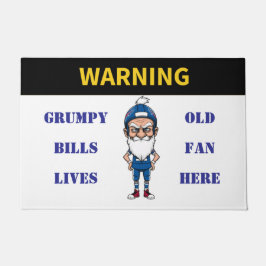 Felpudo Acá Vive el Ventilador de las Viejas Letras de Avi