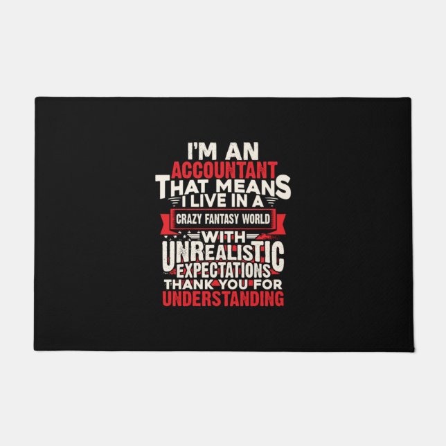Felpudo Accountant Gift | I Am An Accountant (Anverso)
