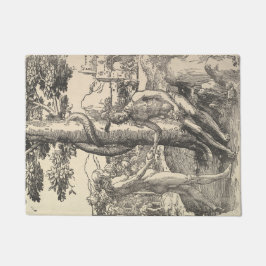 Felpudo Adam y Eva: La caída del hombre (Lucas van Leyden)