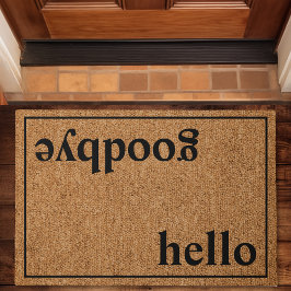 Felpudo Adiós familia Personalizado moderna