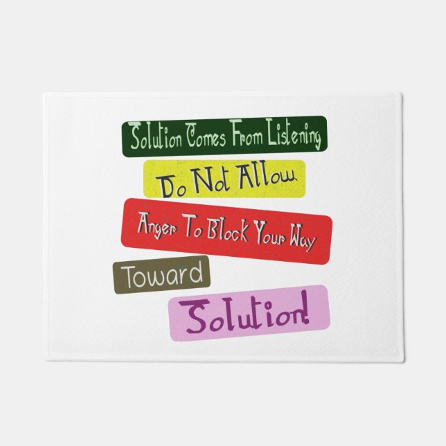 Felpudo ¡Adopte Una Relación Amada Hacia La Solución! Comp (Anverso)