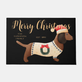 Felpudo Adorable familia de perros nombre moderno clásico 