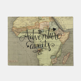 Felpudo Adventure Awath Old World Map Doormat