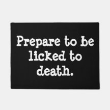 Advertencia divertida del perro