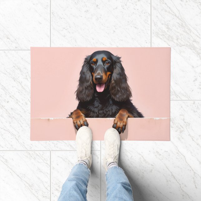Felpudo Afghan Hound Doormat Art (Interior)