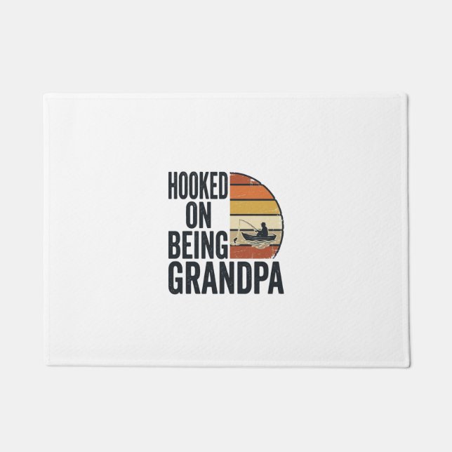 Felpudo Aficionado a ser abuelo Pesca Diseño vectorial ret (Anverso)