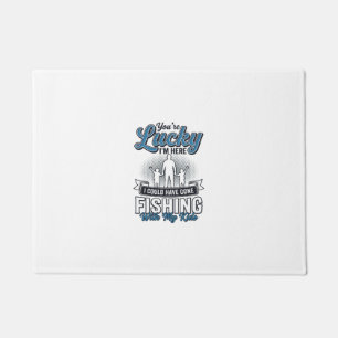 Felpudo Afortunado Estoy Aquí Diseño de Camiseta Vintage d