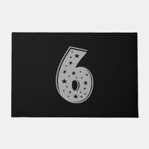 Felpudo Afortunado número 6 Feliz cumpleaños