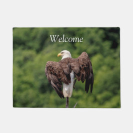 Felpudo Águila calva en una rama