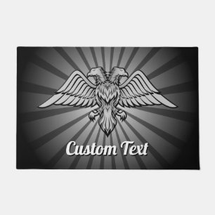 Felpudo Águila gris con dos cabezas Doormat