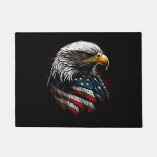 Felpudo Águila Patriótica USA Bandera Americana 4 de Julio