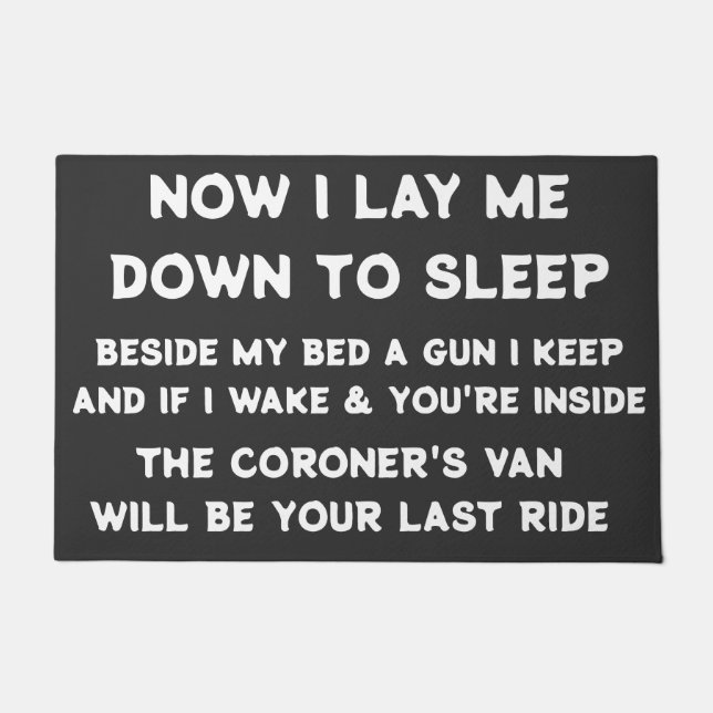 FELPUDO AHORA ME DORO PARA DORMIR (Anverso)