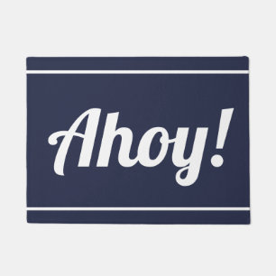 Felpudo Ahoy barco del resbalón del puerto deportivo