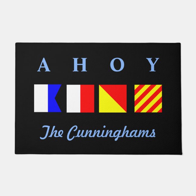 Felpudo Ahoy personalizado (Anverso)