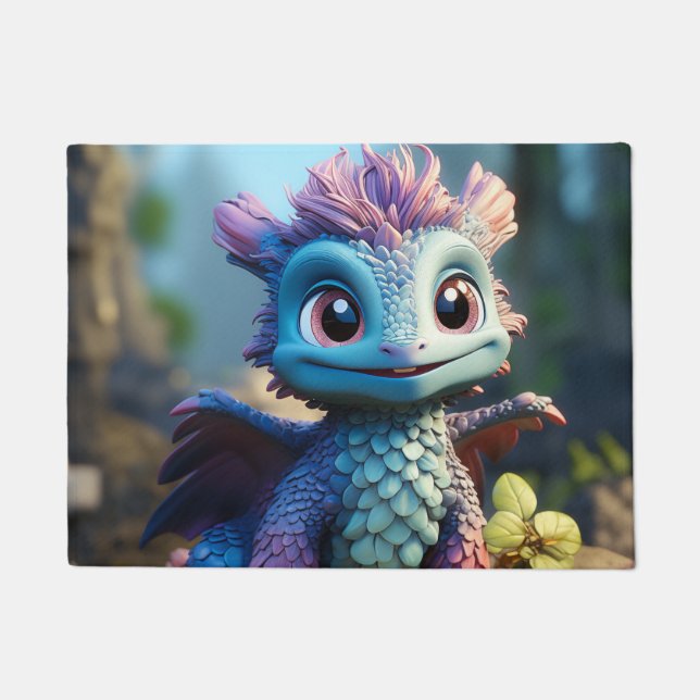 Felpudo Aiden, un caprichoso dragón (Anverso)