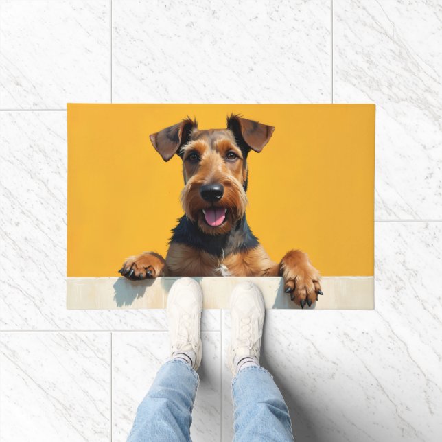 Felpudo Airedale Terrier Doormat Art (Interior)
